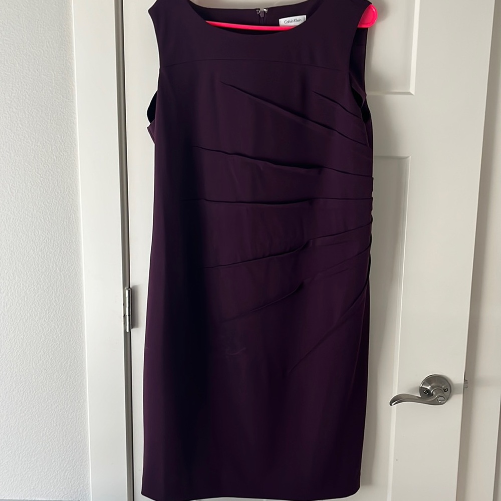 Purple Calvin Klein dress